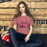 Cancer Picked The Wrong Girl- Short-Sleeve Unisex T-Shirt