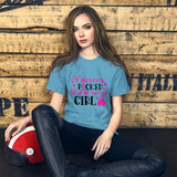 Cancer Picked The Wrong Girl- Short-Sleeve Unisex T-Shirt