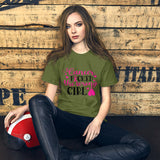 Cancer Picked The Wrong Girl- Short-Sleeve Unisex T-Shirt