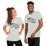 Zebra Print Walk By Faith- Short-Sleeve Unisex T-Shirt