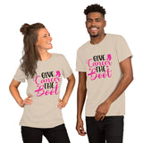 Give Cancer The Boot- Short-Sleeve Unisex T-Shirt