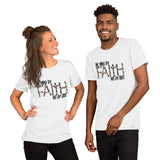 Zebra Print Walk By Faith- Short-Sleeve Unisex T-Shirt