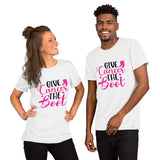 Give Cancer The Boot- Short-Sleeve Unisex T-Shirt