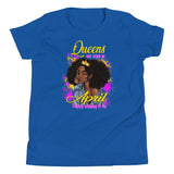 Queens are Born in April- Youth Short Sleeve T-Shirt